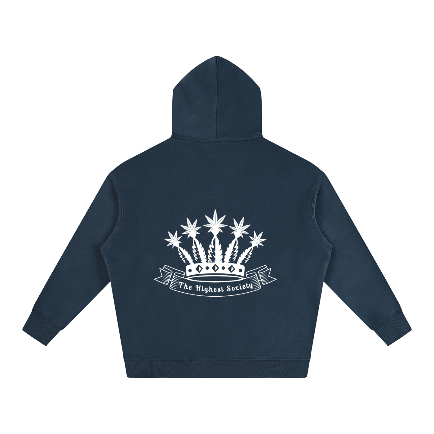 Oversized Front And Back Logo Hoodie