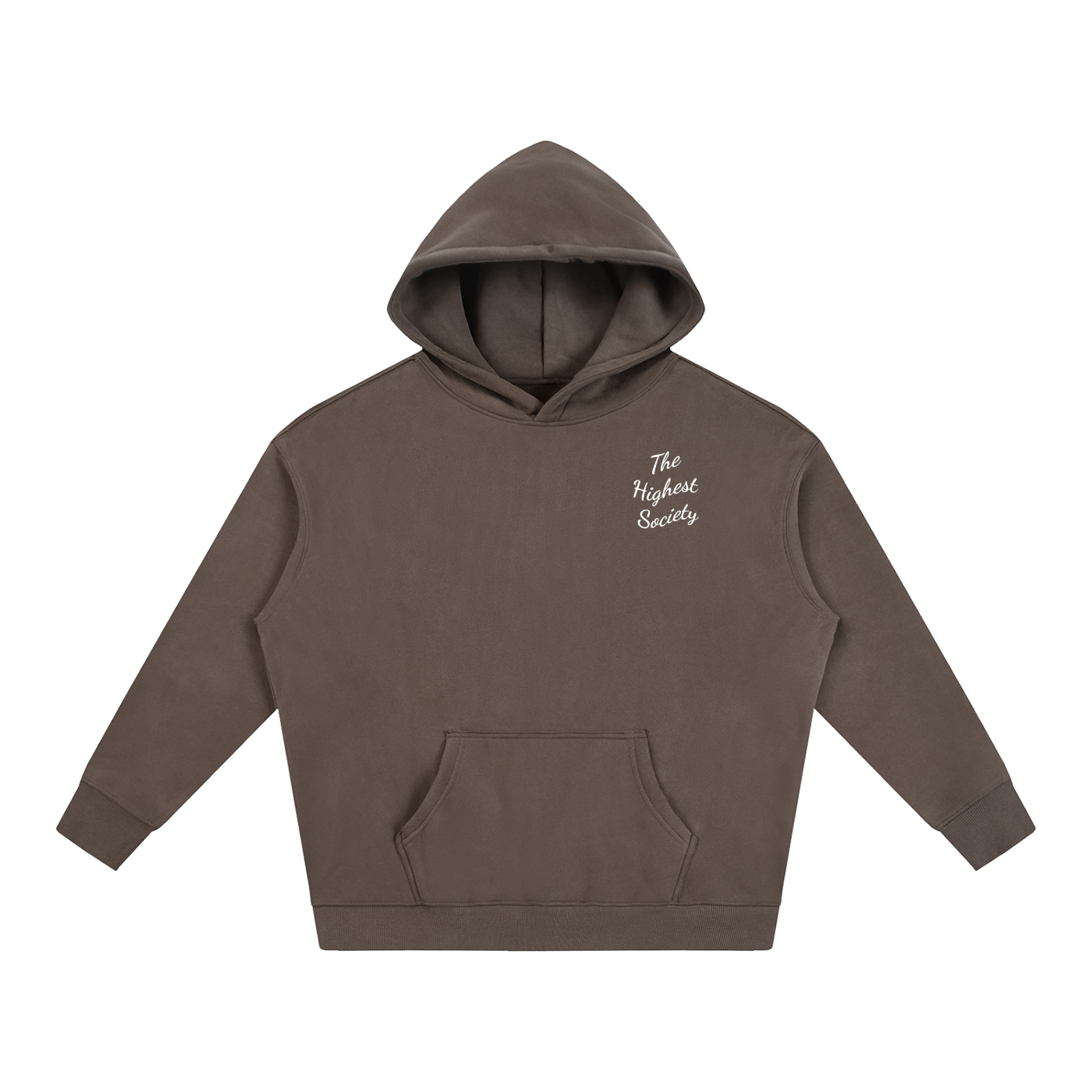 Oversized Script Front Hoodie