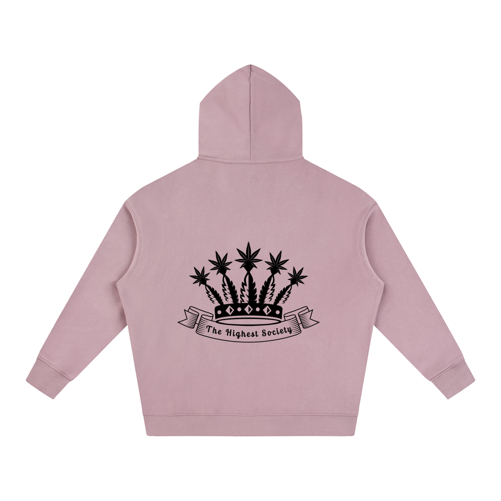 Oversized Front And Back Logo Hoodie