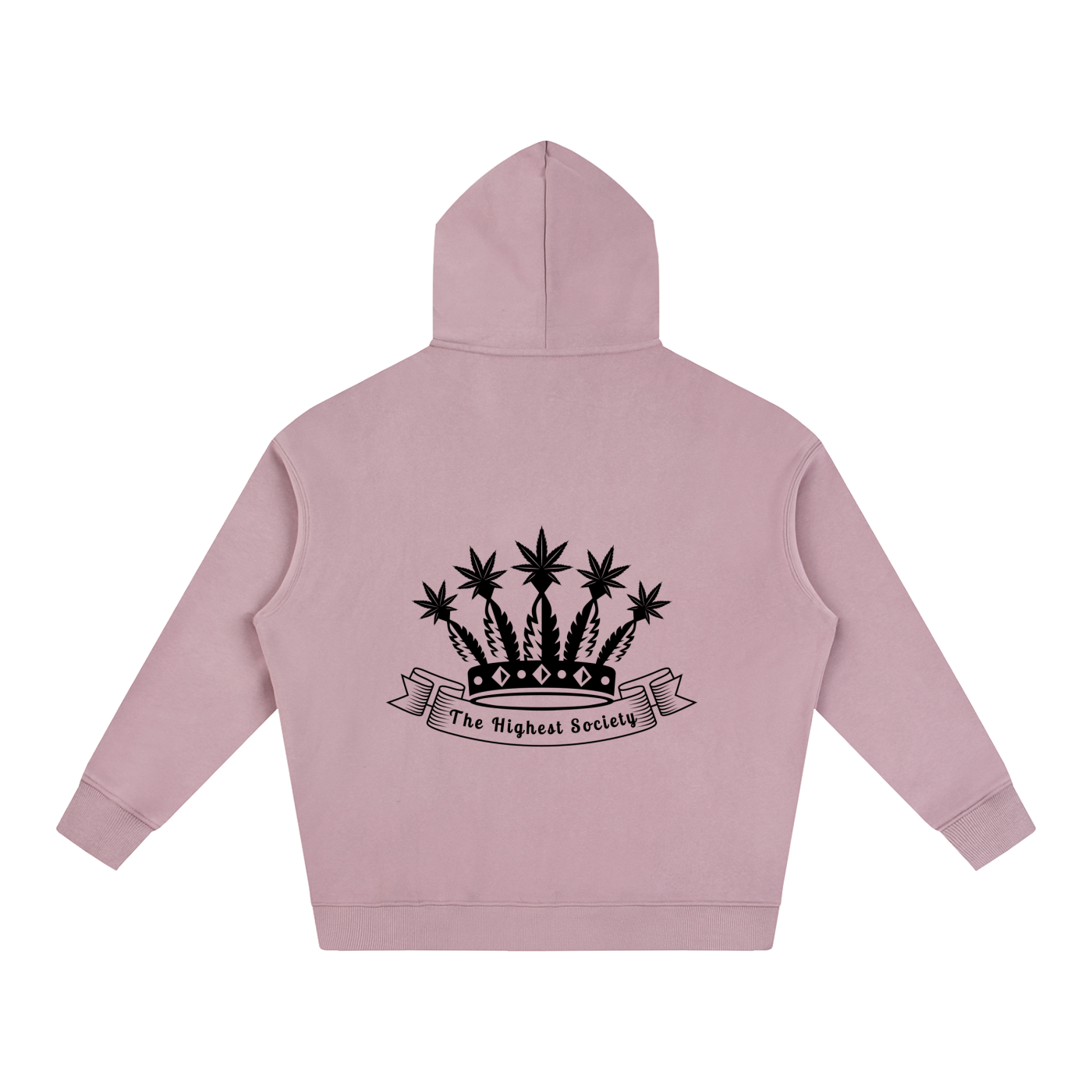 Oversized Front And Back Logo Hoodie