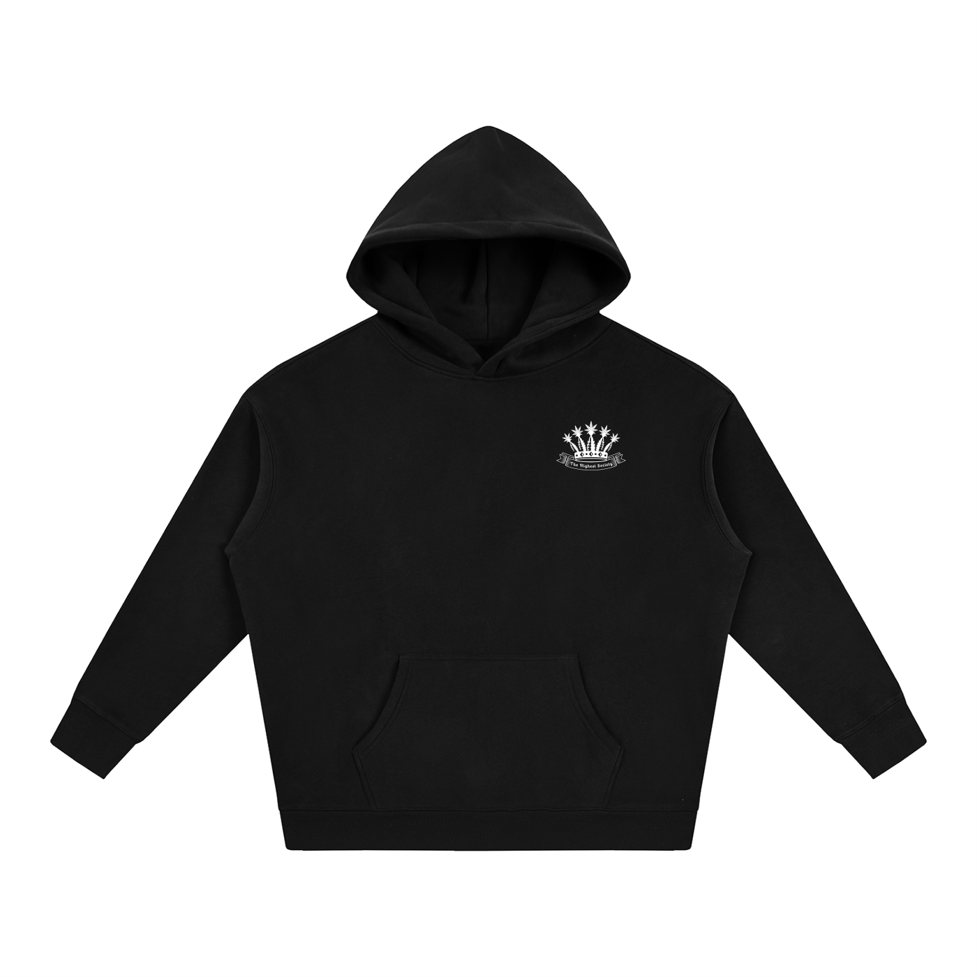 Oversized Front And Back Logo Hoodie