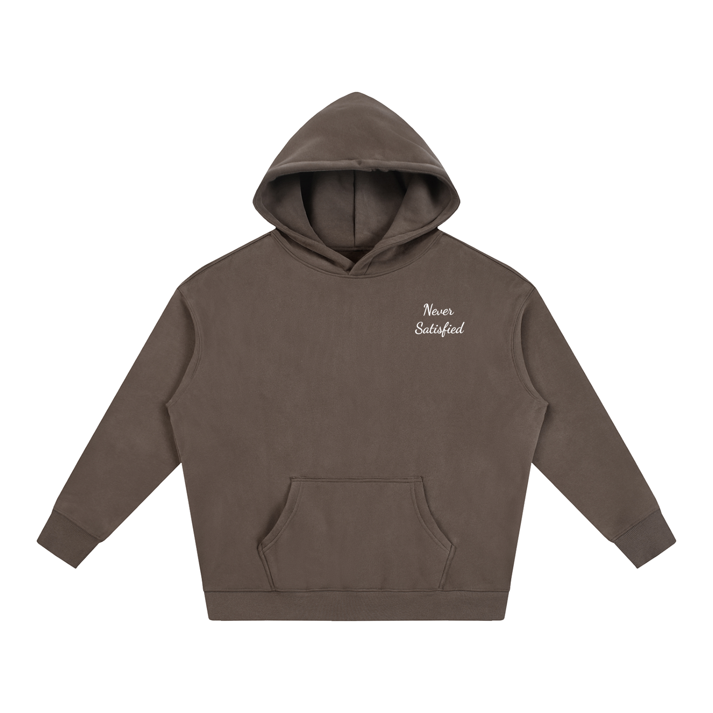 Oversized Never Satisfied Hoodie
