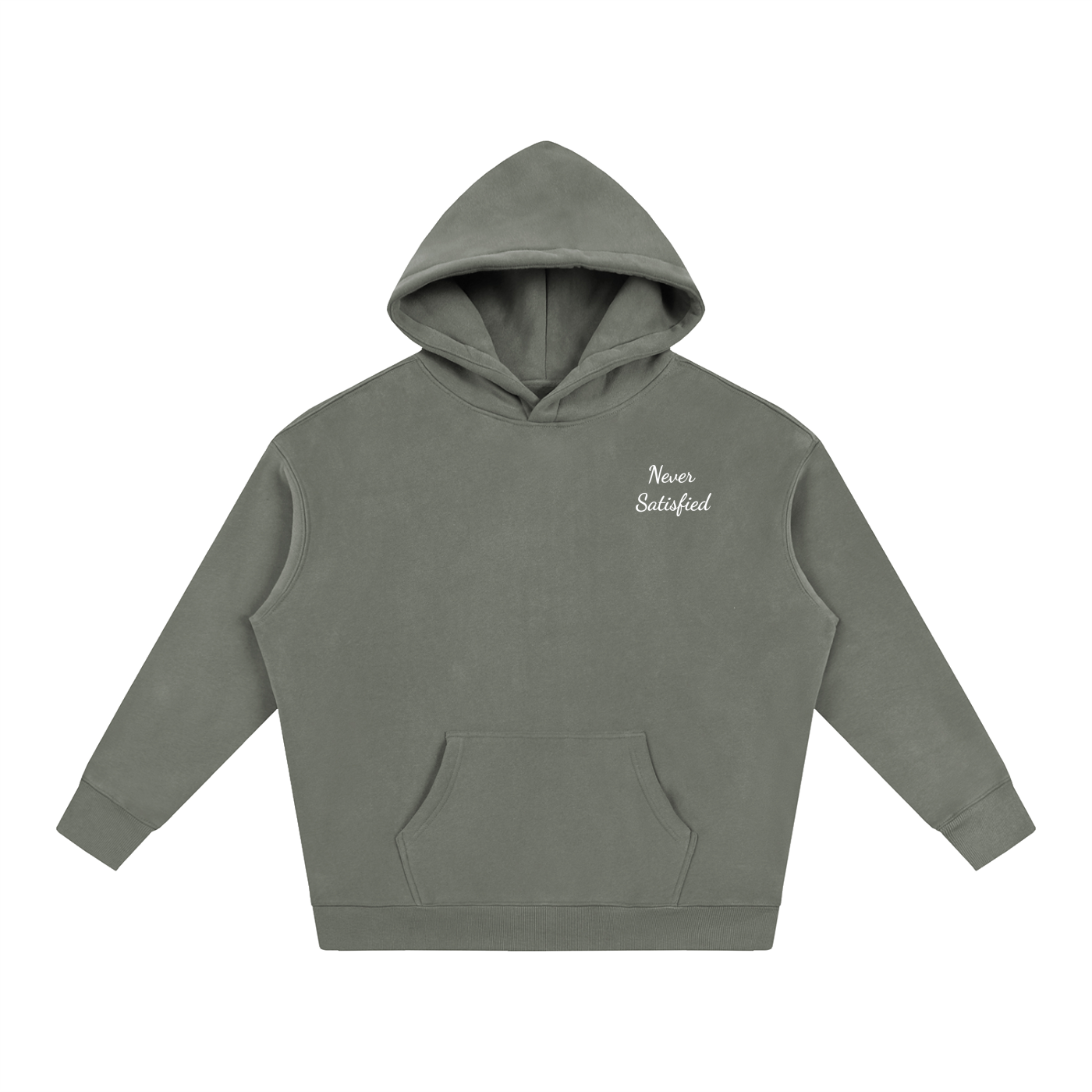 Oversized Never Satisfied Hoodie