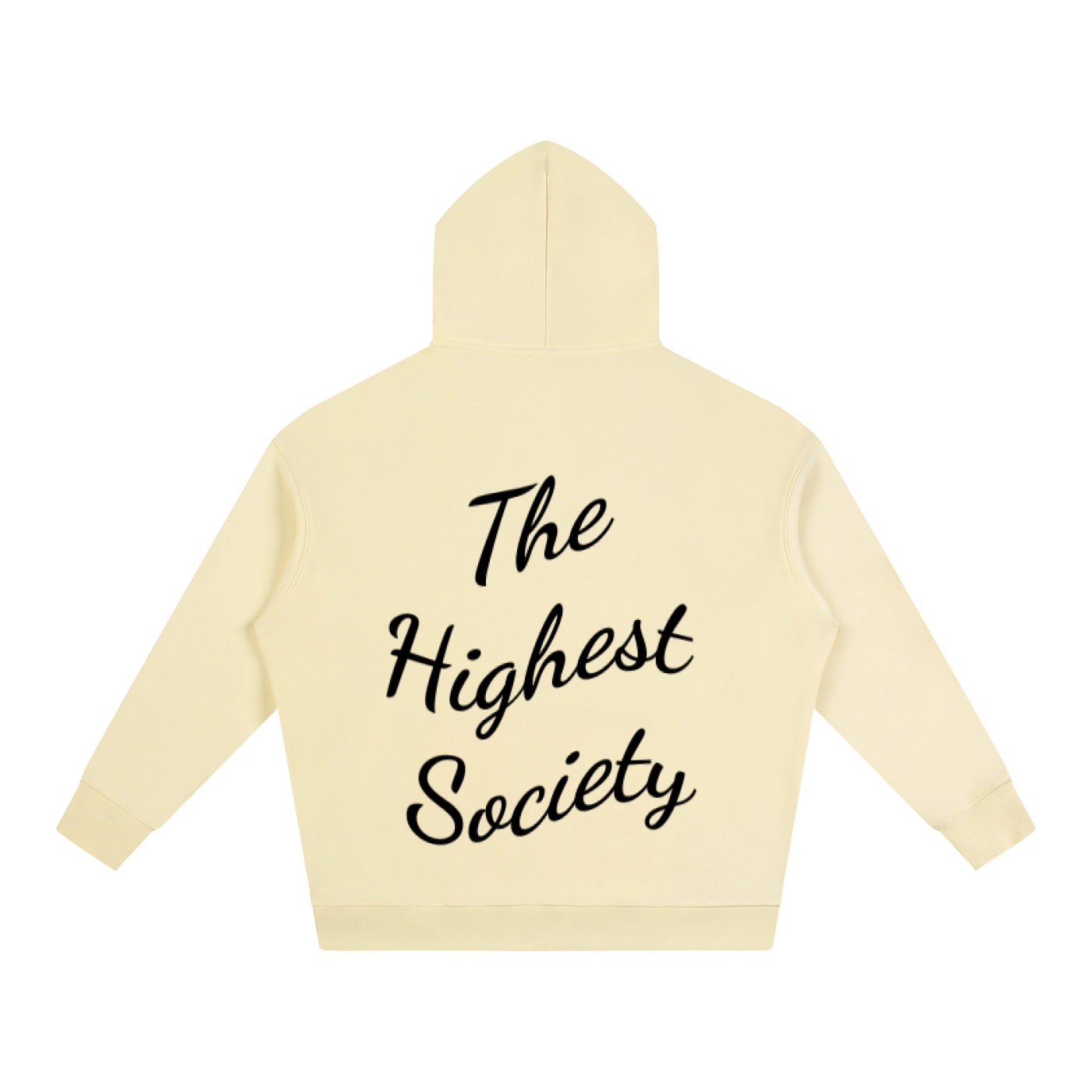 Oversized Script Back Hoodie