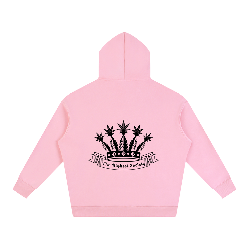 Oversized Front And Back Logo Hoodie