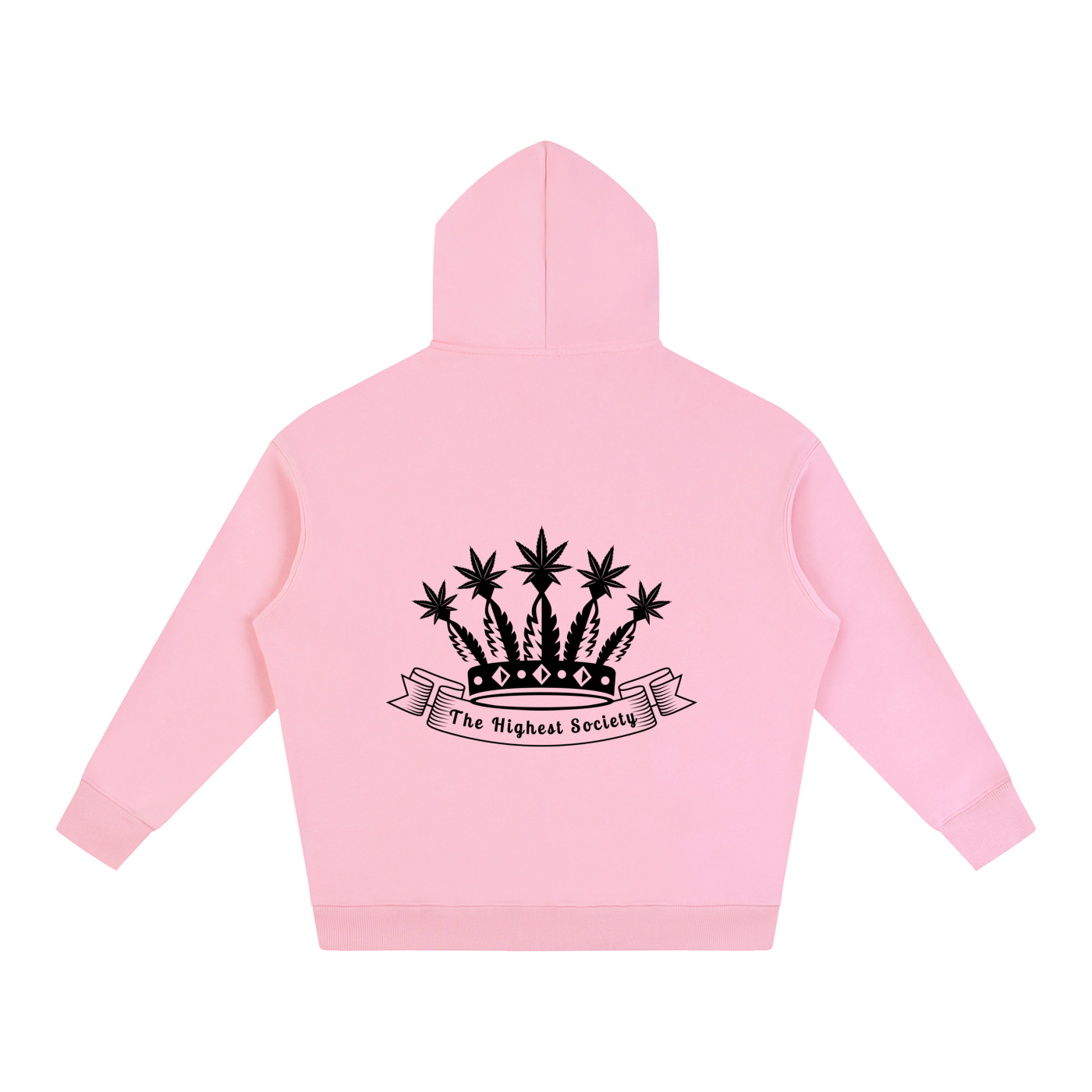 Oversized Front And Back Logo Hoodie