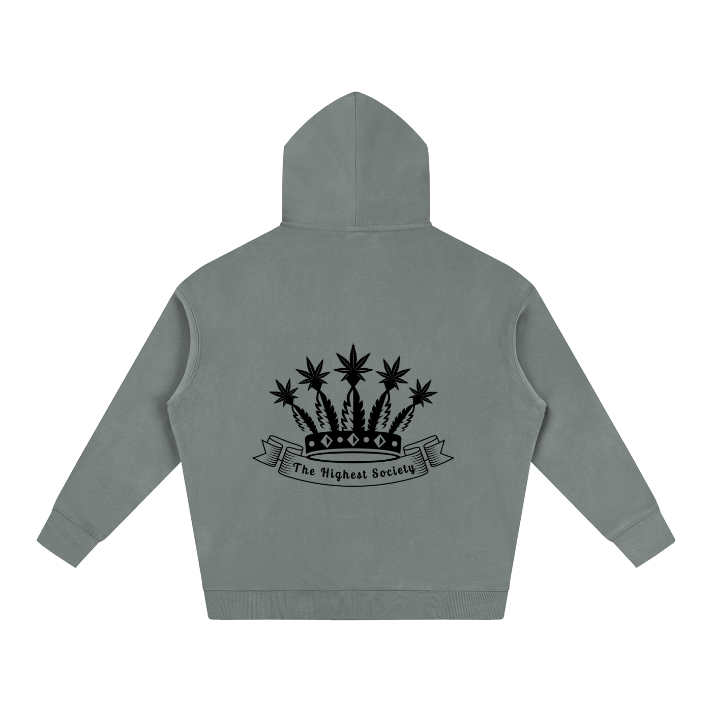 Oversized Front And Back Logo Hoodie