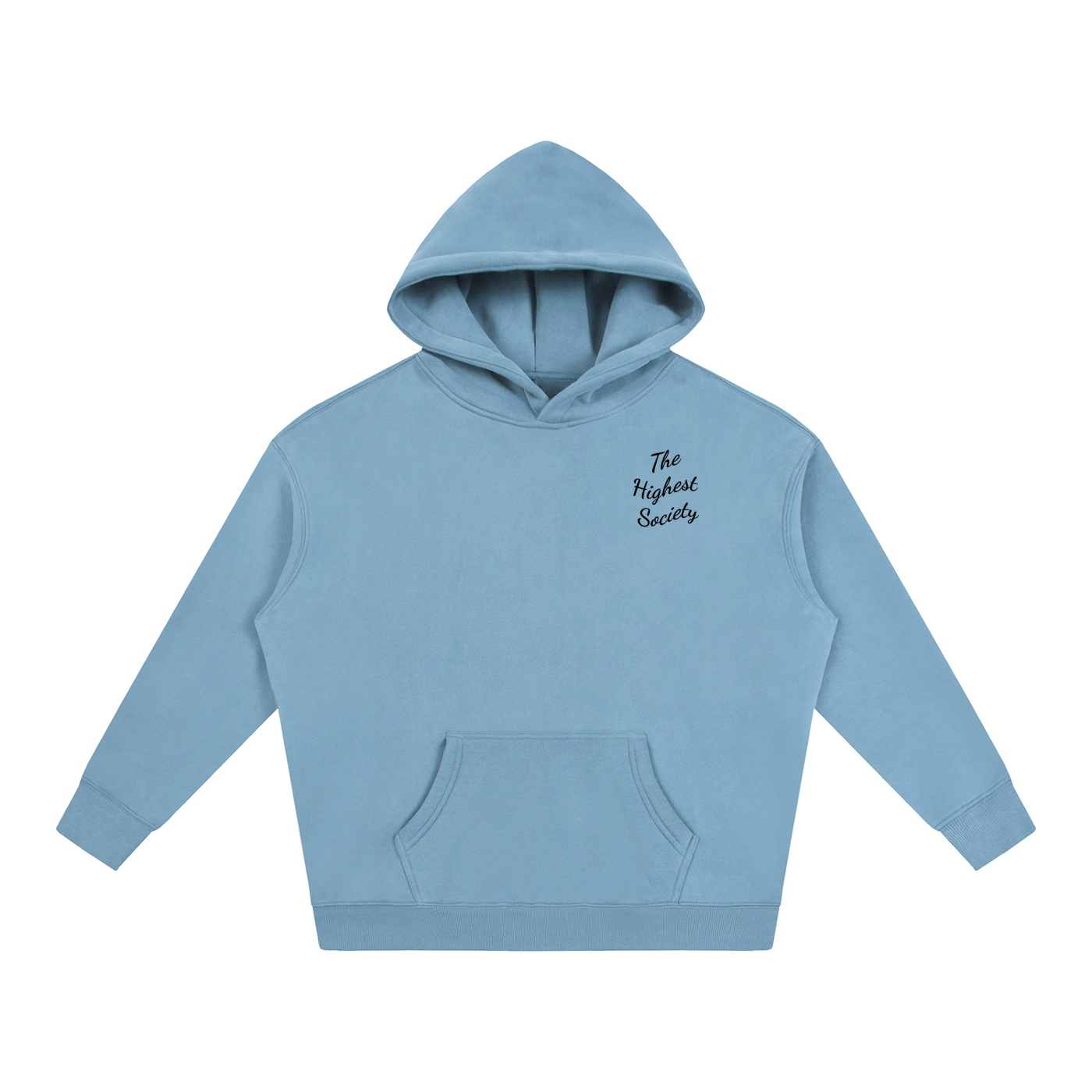 Oversized Script Front Hoodie