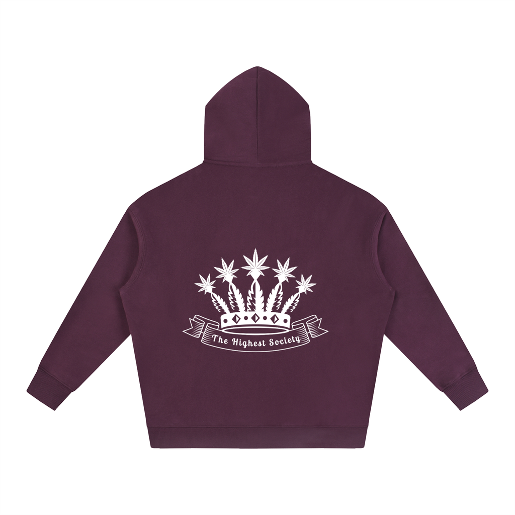 Oversized Front And Back Logo Hoodie