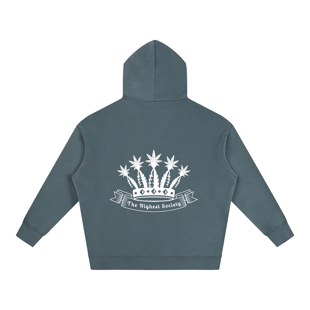 Oversized Front And Back Logo Hoodie