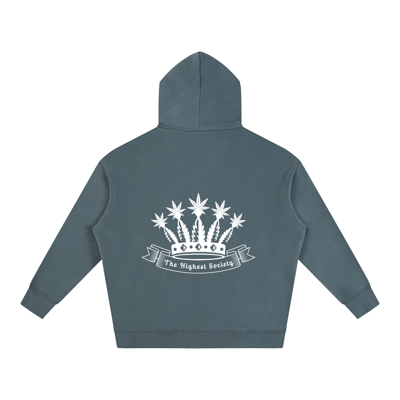 Oversized Front And Back Logo Hoodie