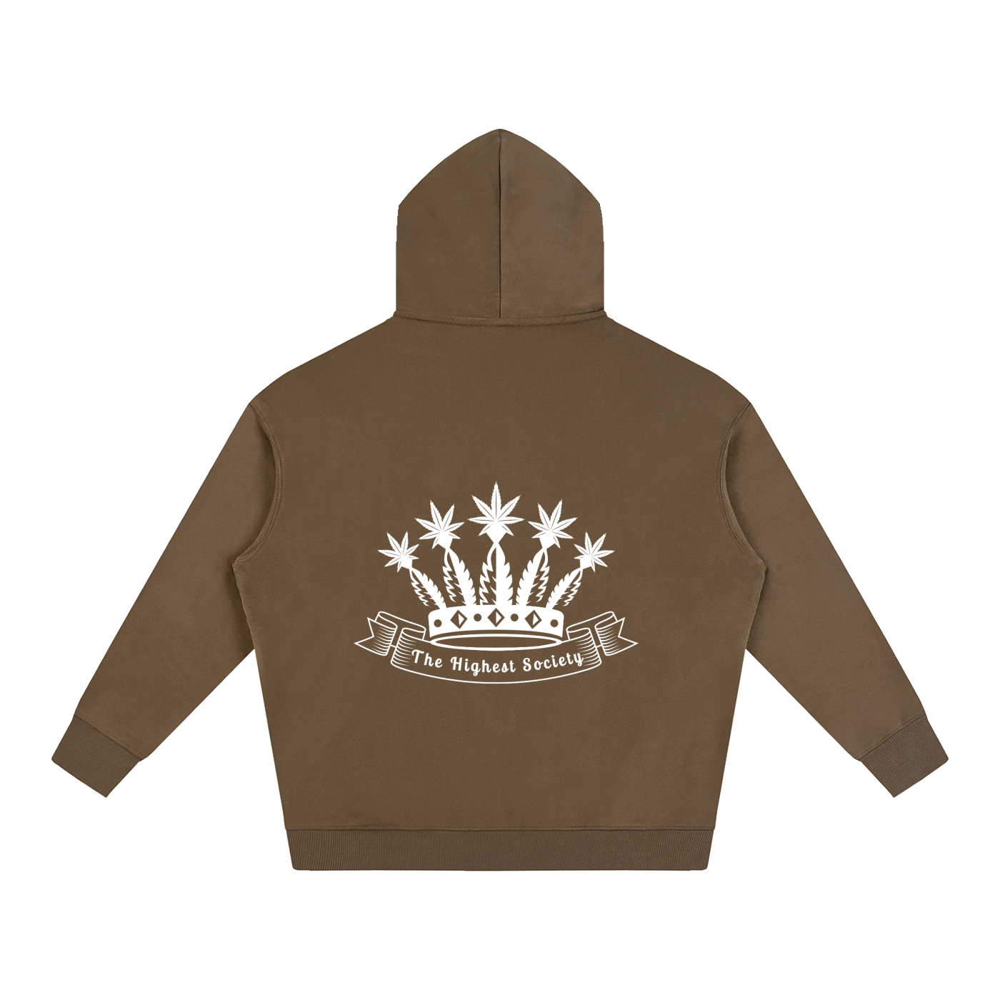 Oversized Front And Back Logo Hoodie