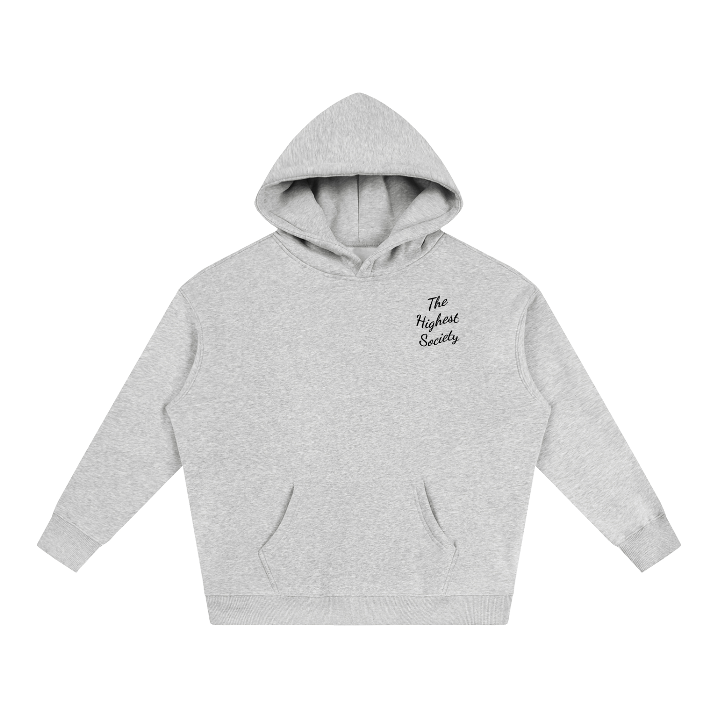 Oversized Script Front Hoodie