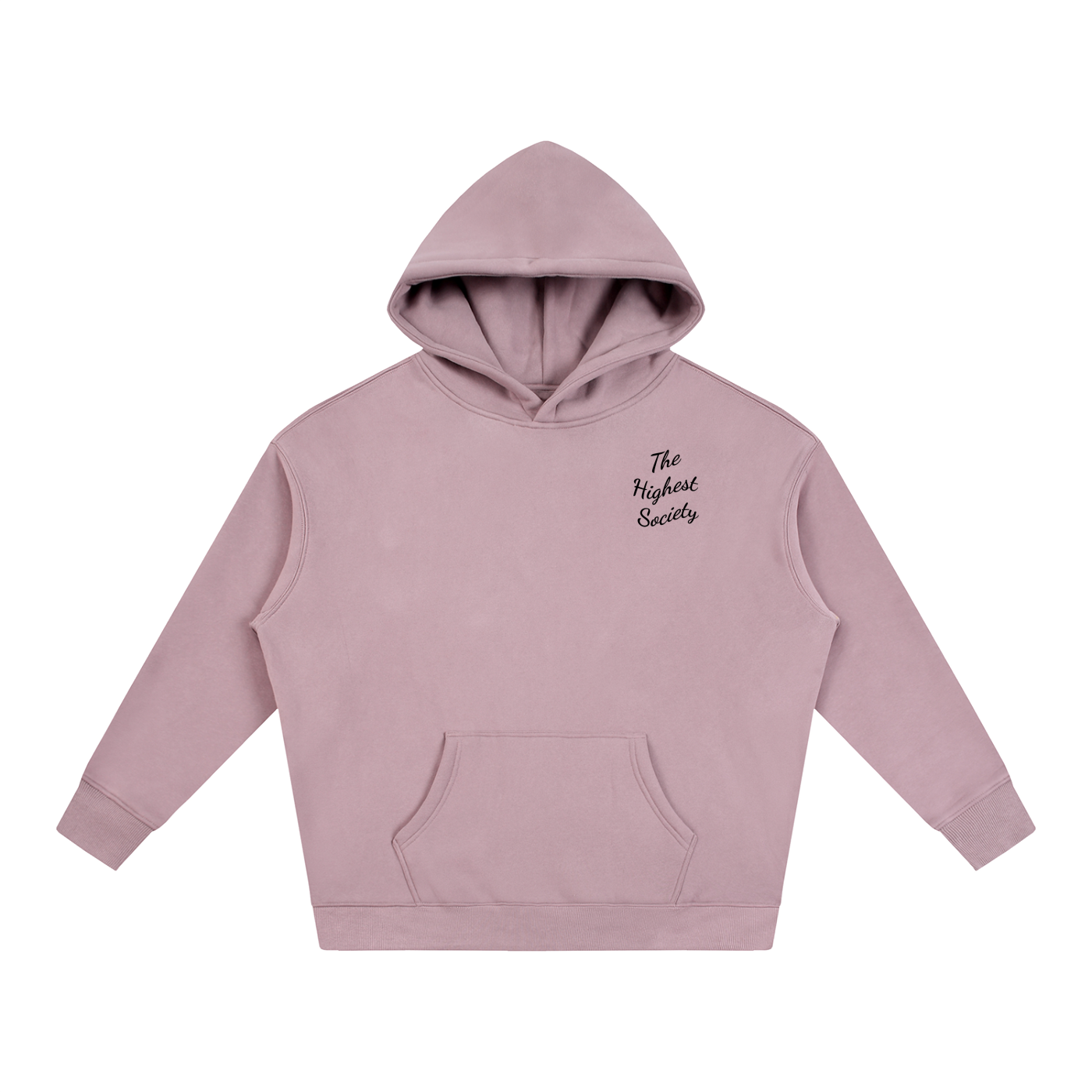 Oversized Script Front Hoodie