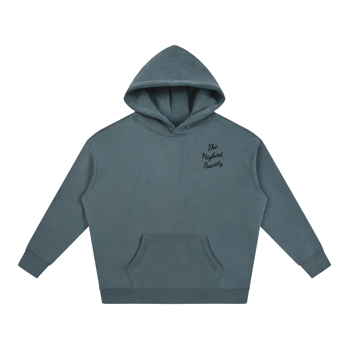 Oversized Script Front Hoodie