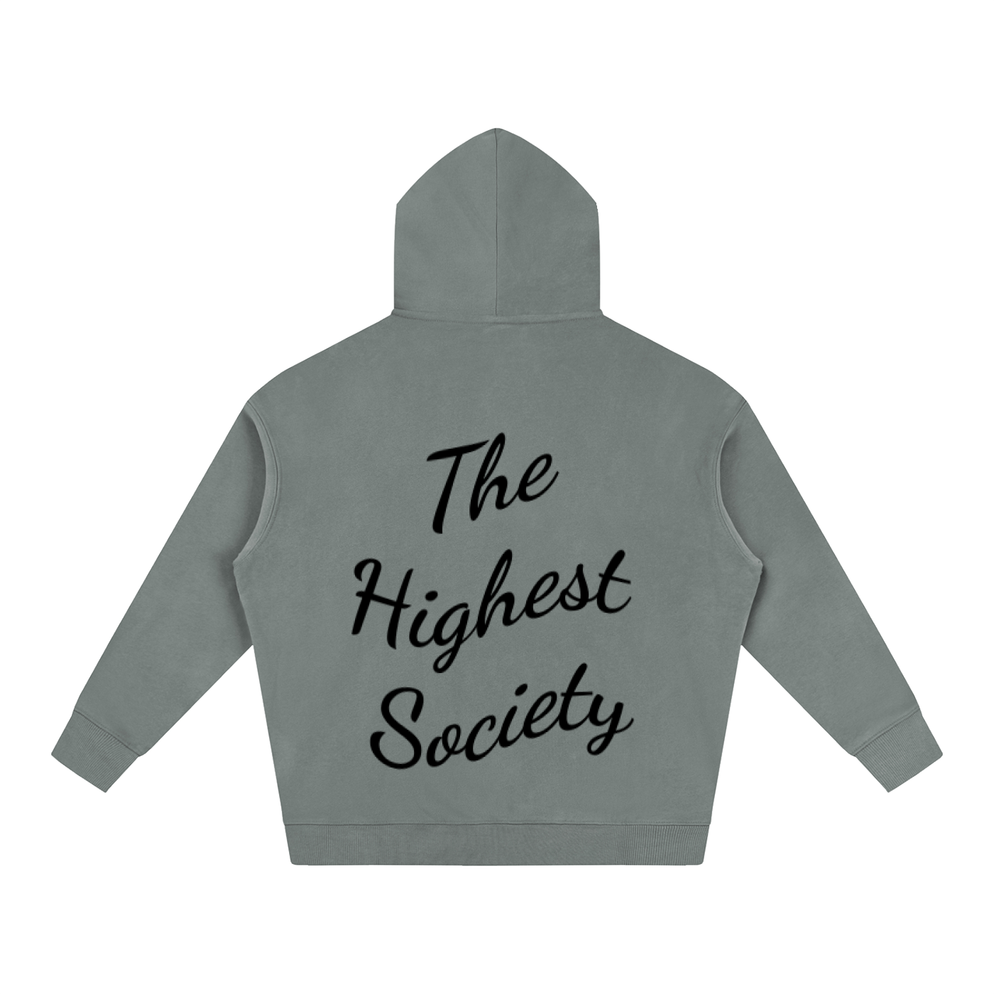 Oversized Script Back Hoodie