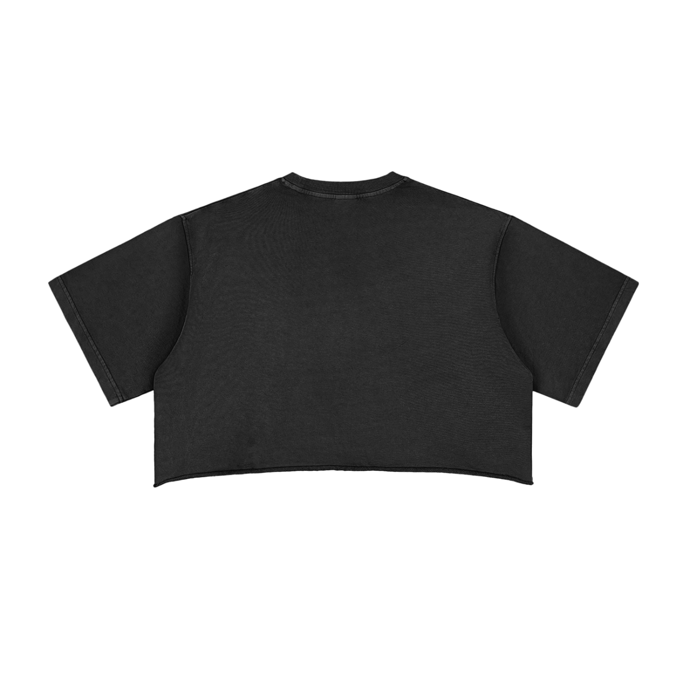 Vintage Loose Front Logo Crop Top